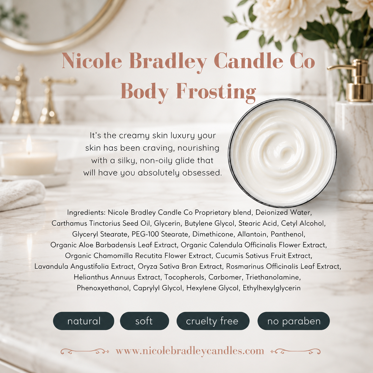 Nicole Bradley Candle Co Body Frosting