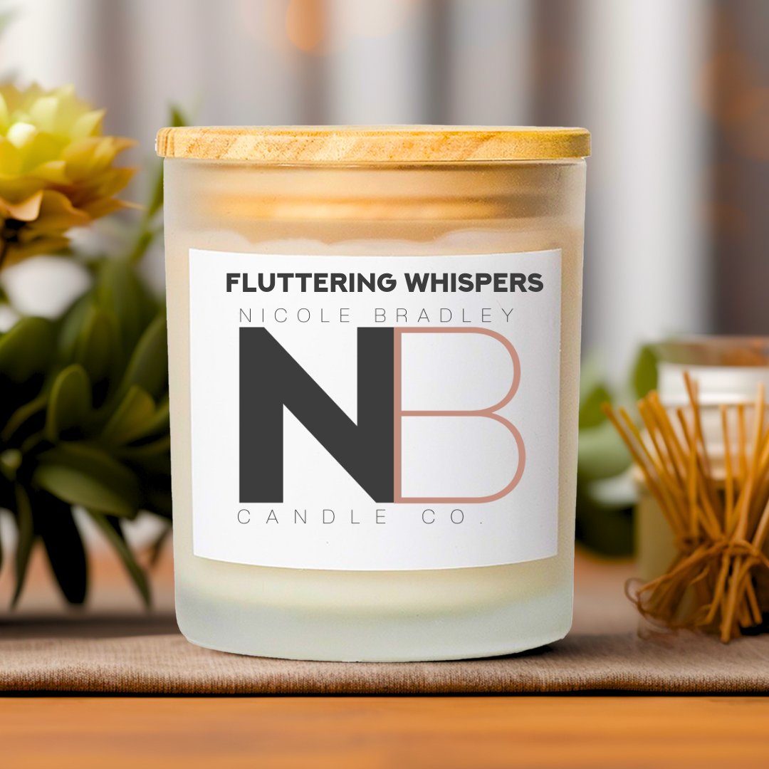 Nicole Bradley Candle Co Fluttering Whispers Candle