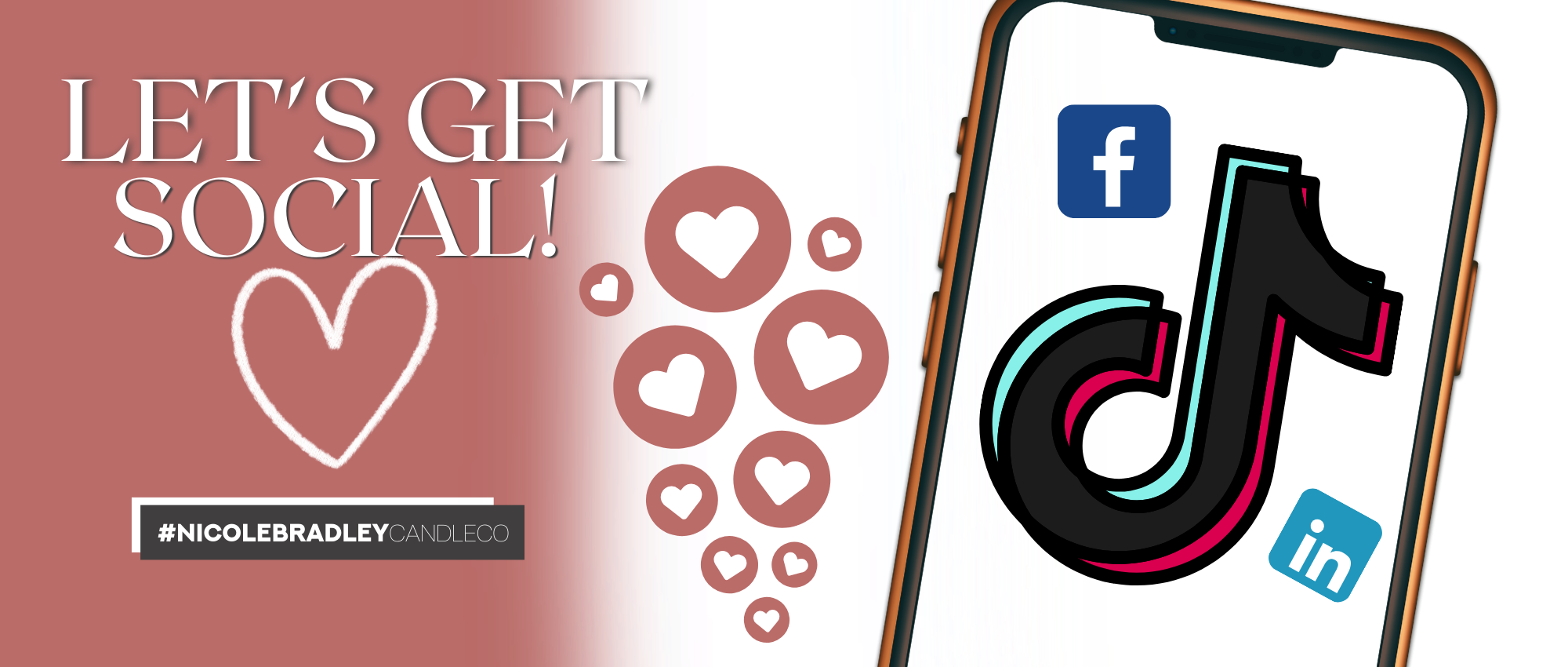 Follow Nicole Bradley Candle Co on social media for updates and inspiration.