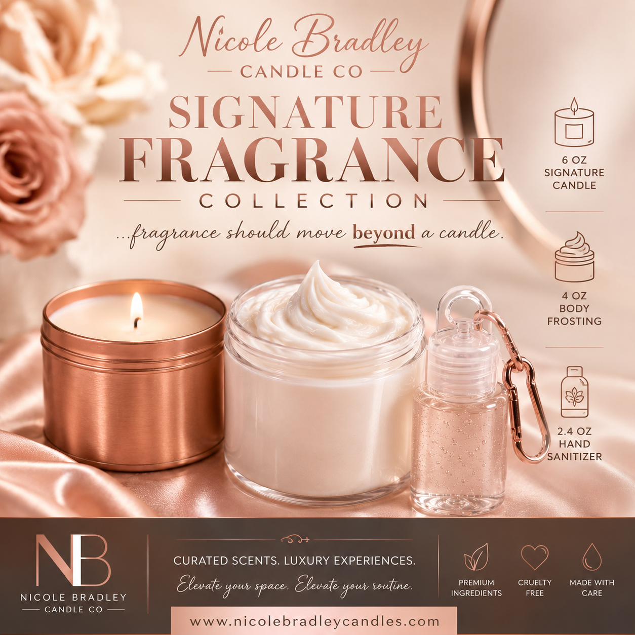 Nicole Bradley Candle Co Signature Fragrance Collection