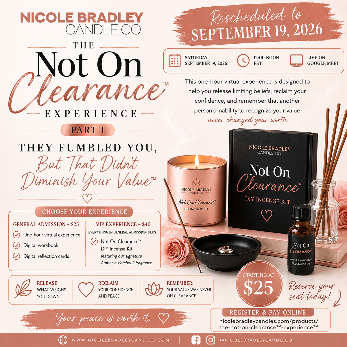 Not On Clearance Experience